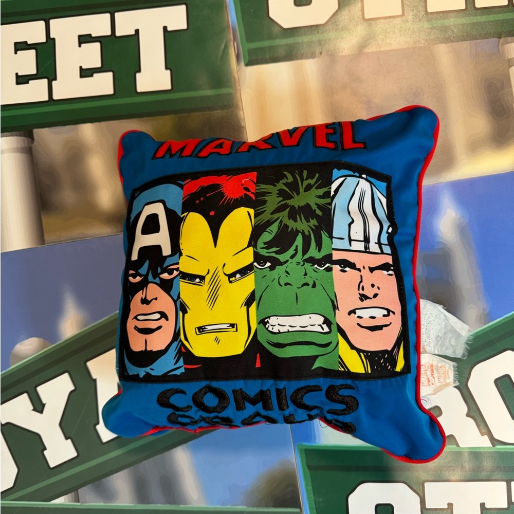 Marvel comics pillow